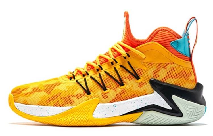QIAODAN Broken Shadow 1.0 Basketball Shoes Men's Yellow Orange