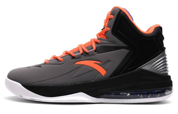 ANTA Basketball Collection Basketball Shoes Men's High Top Black/Gray/Orange