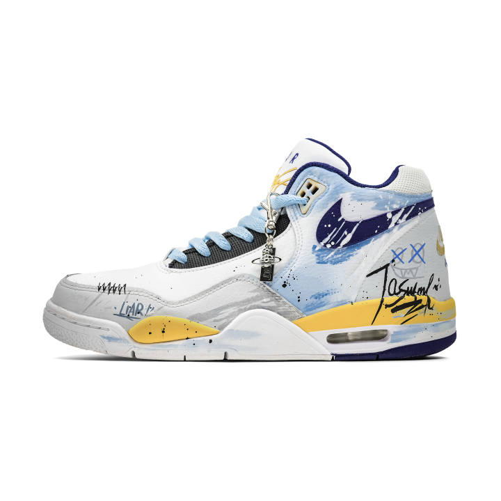 Nike Nike Flight Legacy Vintage Basketball Shoes Men's High Top Gray/White