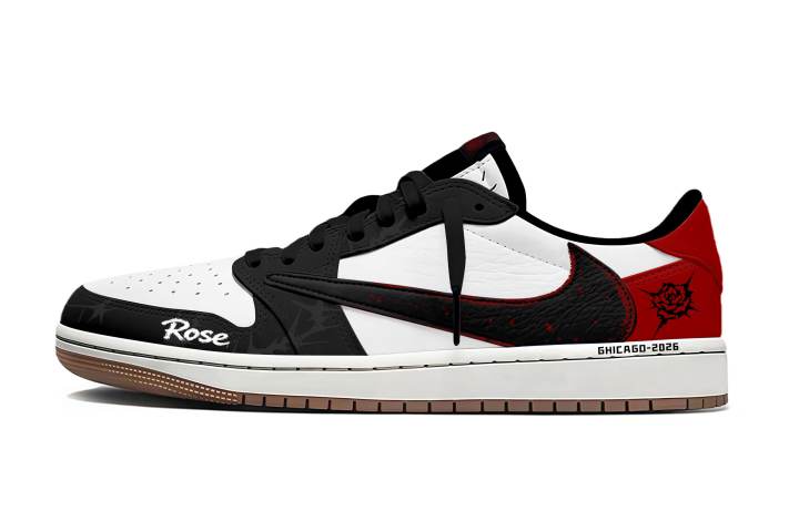 Jordan Travis Scott x Jordan Air Jordan 1 Chicago style Hook Abrasion Resistant Breathable Abrasion Resistant Breathable