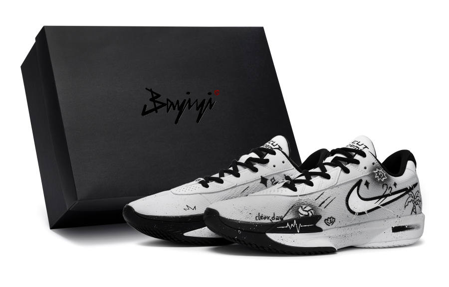Nike Nike Air Zoom G.T. Cut Academy 811 Manufacturing, Gray Sky In Progress, Special Shoe Box Low top Basketball Shoes Men's