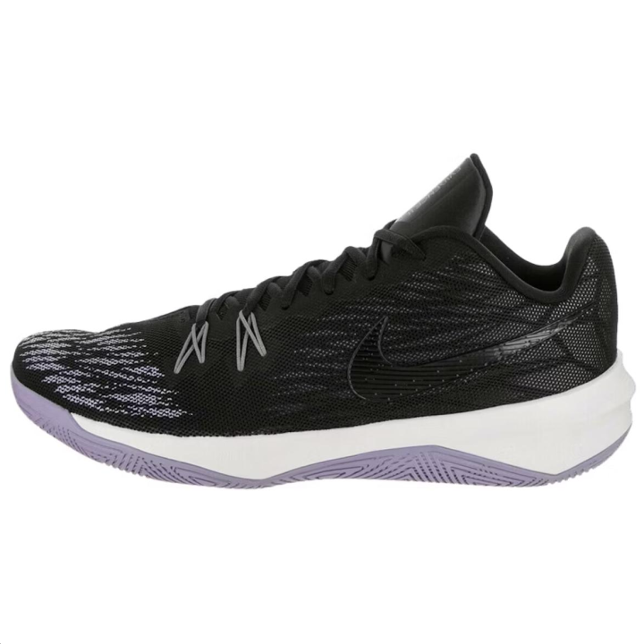 Nike Nike Zoom Evidence Comfortable Abrasion Resistant Low top Basketball Shoes Unisex Black