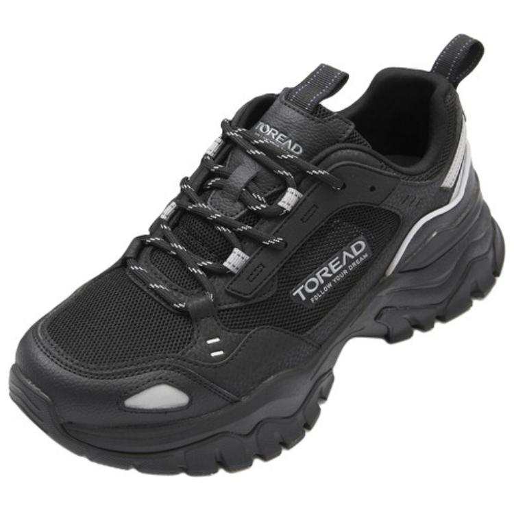 TOREAD Cushioning Slip Resistant Lightweight Low top Hiking Shoes Women's Black