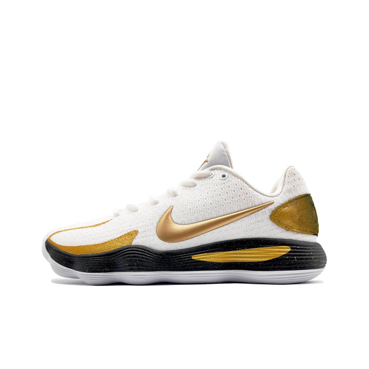 Nike Nike Hyperdunk 2017 Basketball Shoes Unisex Low Top White/Black/Gold