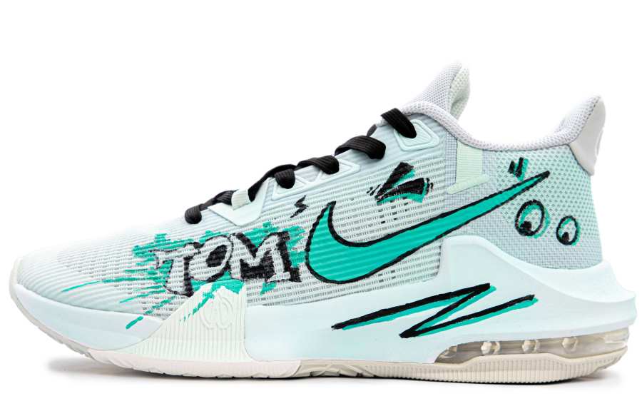 Nike Nike Air Max Impact Cushioning Slip Resistant Abrasion Resistant Low top Basketball Shoes Men's Gray Green