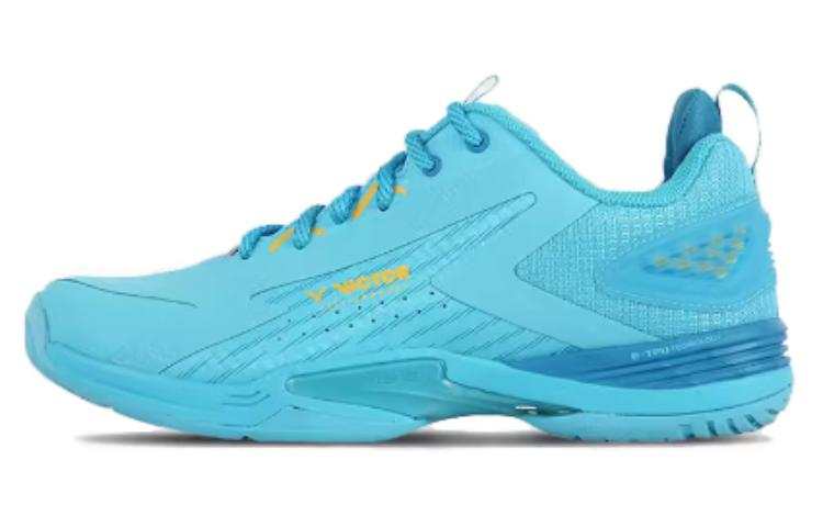 VICTOR Mesh Slip Resistant Abrasion Resistant Low top Badminton Shoes Unisex Blue