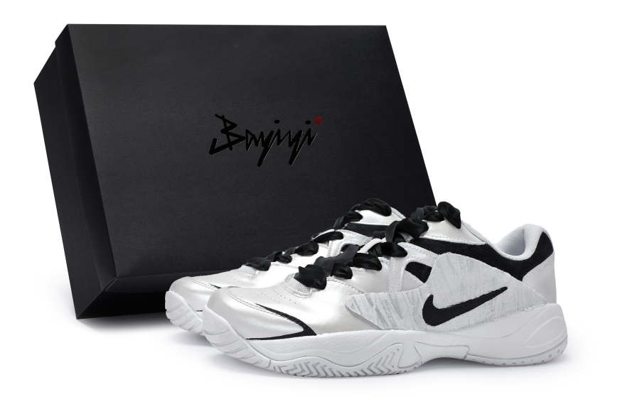 Nike Nike Court Lite 2 811 Manufacturing, Silver Dreamy, Special Shoe Box Slip Resistant Slip Resistant Low top Tennis Shoes