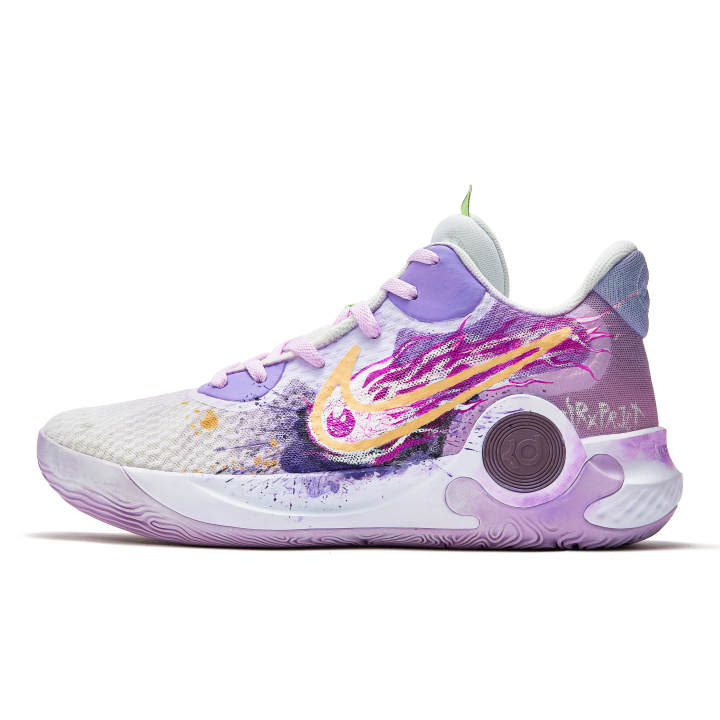 Nike Nike ADCDAVINCI Lightning Slip Resistant Slip Resistant Mid top Vintage Basketball Shoes Unisex Purple Pink