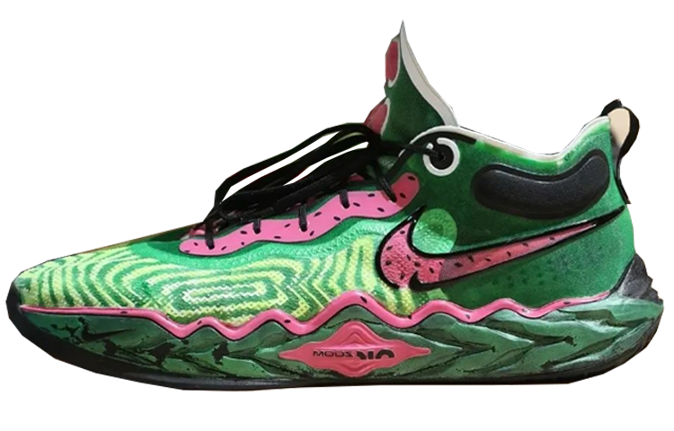 Nike Nike Air Zoom G.T. Run Cushioning Slip Resistant Abrasion Resistant Low top Basketball Shoes Men's Green/Pink
