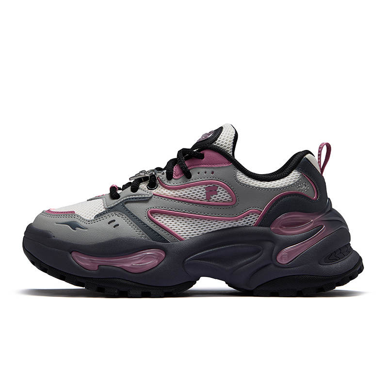 FILA FUSION EVA Gummies Height Increasing Low top Chunky Sneakers Women's Rose Purple