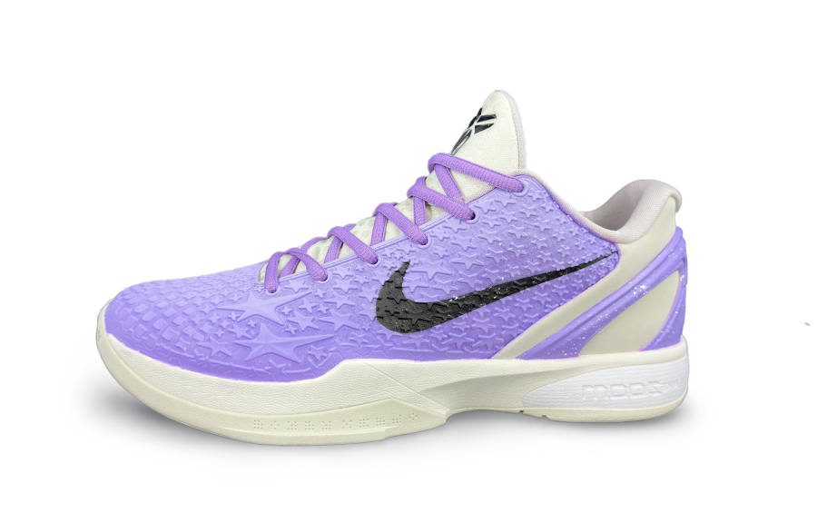 Nike Nike Zoom Kobe 6 Protro Abrasion Resistant Breathable Low top Basketball Shoes Unisex Purple