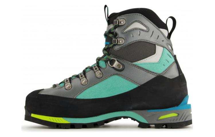 SCARPA Cushioning Slip Resistant Cushioning Slip Resistant Mid top Mountaineering Shoes Women's Blue Green