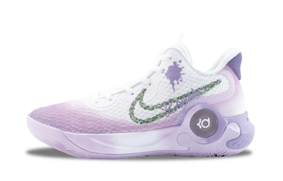 Nike Nike KD Trey 5 IX Old Time Purple Mid top Vintage Basketball Shoes Unisex White Purple