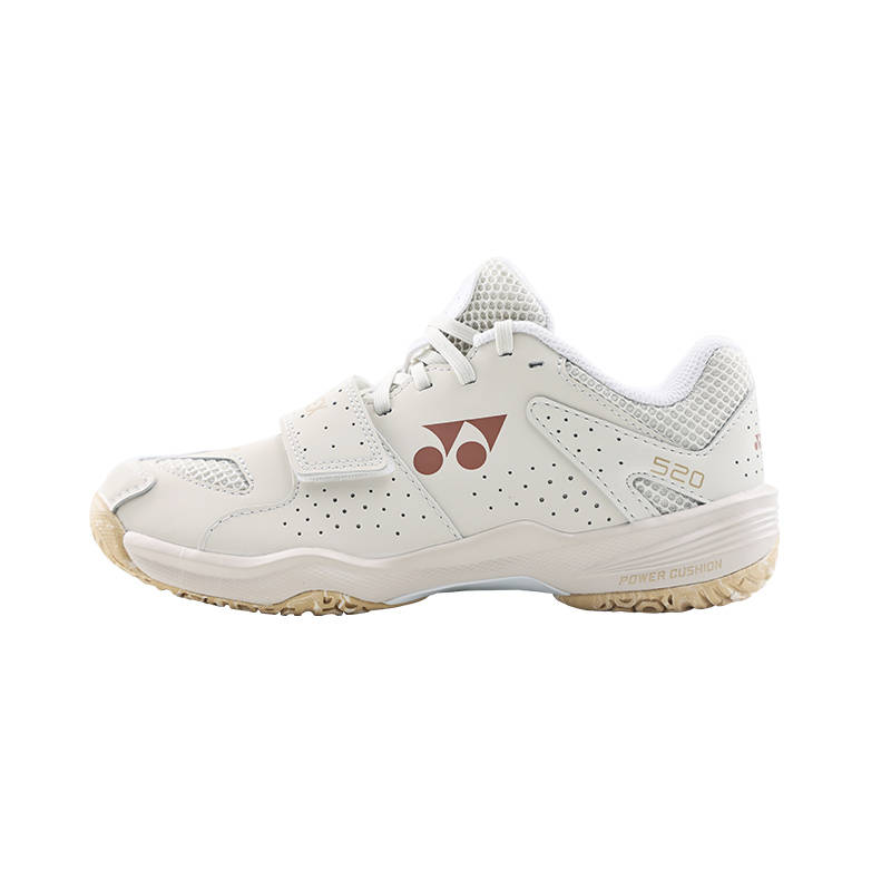 YONEX Textile, Synthetic Leather Cushioning Low top Badminton Shoes Unisex Light Beige
