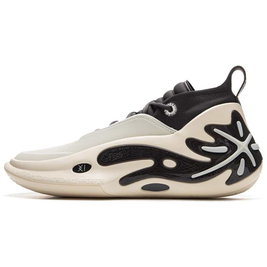 Li-Ning Li Ning WOW11 Low top Basketball Shoes Men's White Black