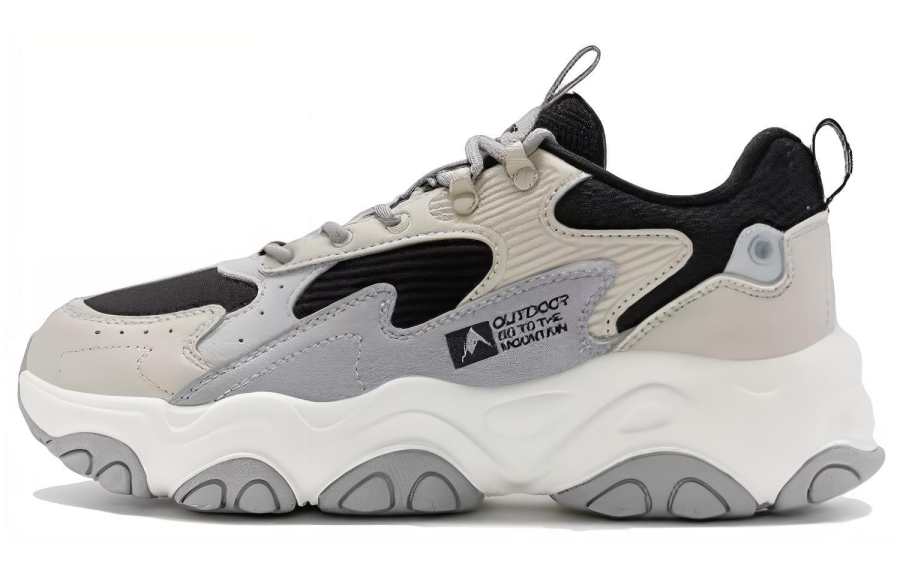 XTEP Cushioning Slip Resistant Low top Outdoor Shoes Men's Gray