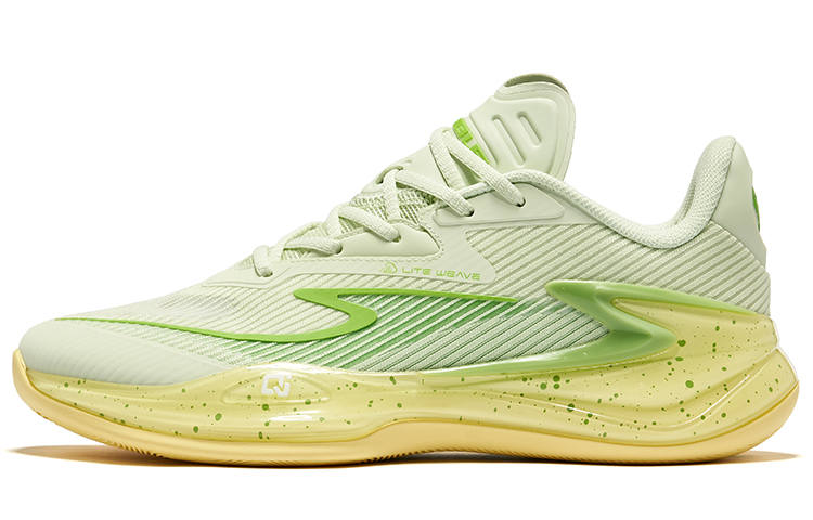 Erke Qian Xun V2 Cushioning Slip Resistant Mid top Basketball Shoes Men's Eating Melon Colorway