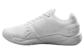 Wilson Rush Pro 4.0 Artificial Turf Cushioning, Wear Resistant Low top Tennis Shoes Men's Ivory White