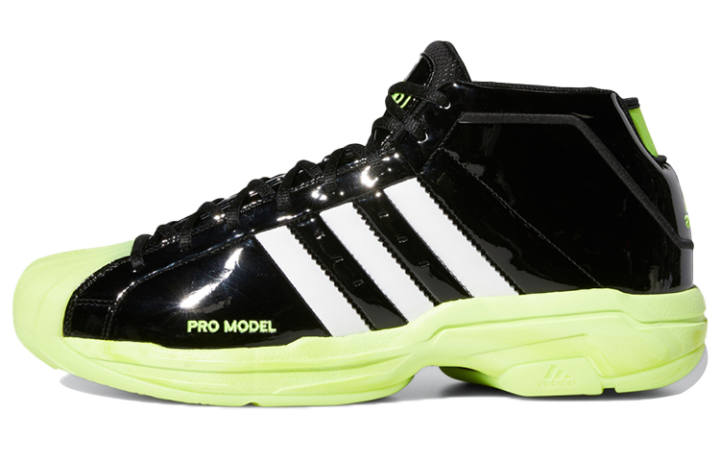 Adidas Adidas Pro Model 2G Shoes Black/White/Yellow