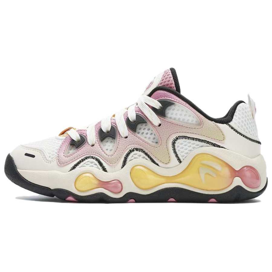 FILA FUSION VERTICAL Crack Shoes Low top Basketball Shoes Women's White Pink
