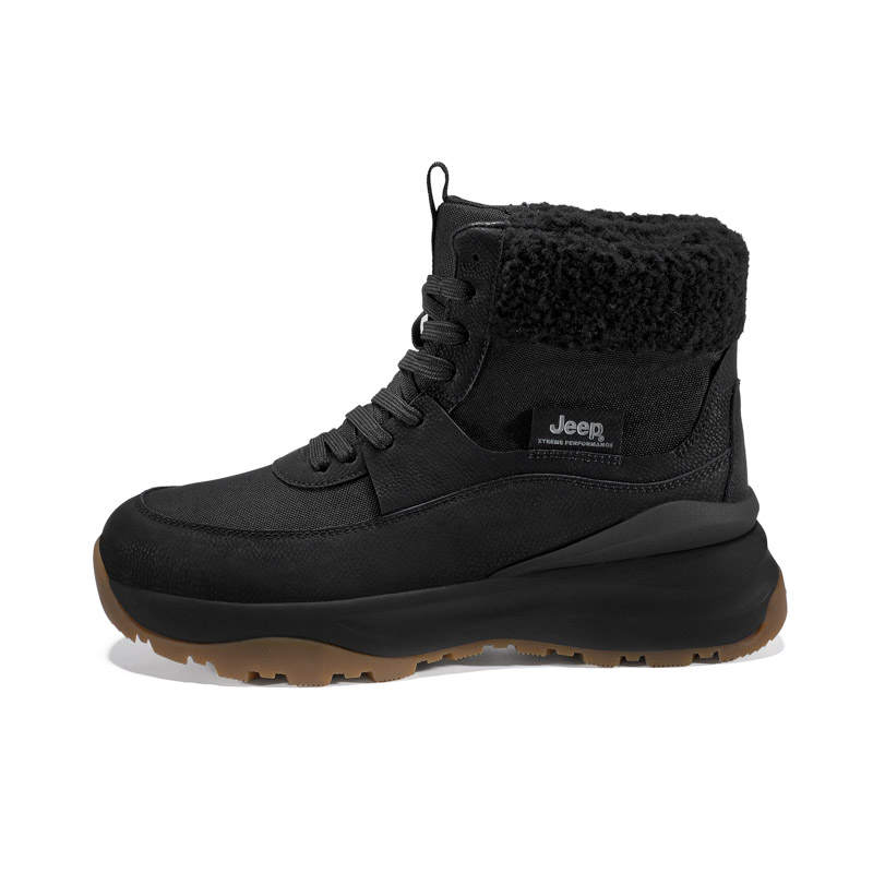 Jeep Thermal Abrasion Resistant Slip Resistant Fashion Short Snow Boots Unisex