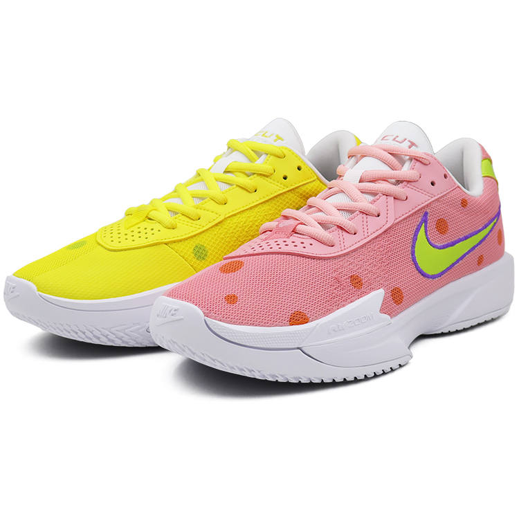 Nike Nike Air Zoom G.T. Cut Academy Cushioning, Wear Resistant Low top Basketball Shoes Unisex Pink Yellow