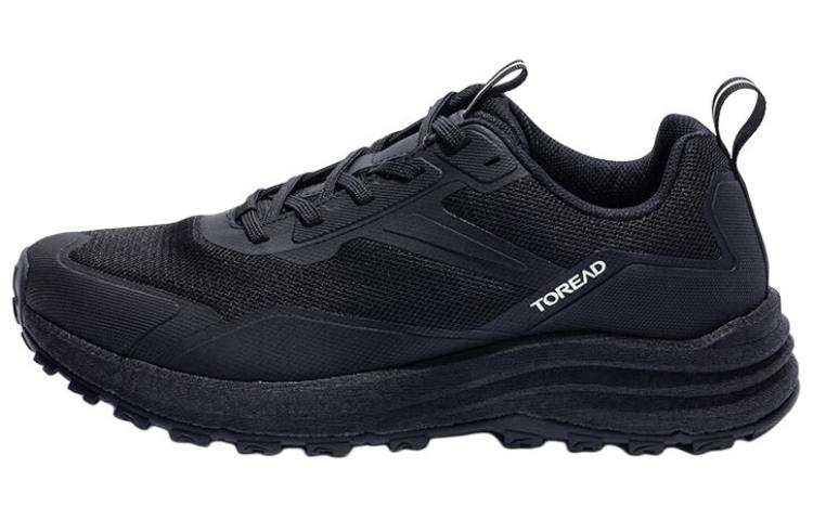 TOREAD Comfortable Slip Resistant Abrasion Resistant Low top Hiking Shoes Men's Black