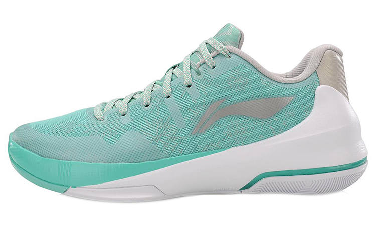 Li-Ning Li Ning Speed 3 Fabric Cushioning Slip Resistant Abrasion Resistant Low top Basketball Shoes Men's Light Jade Green