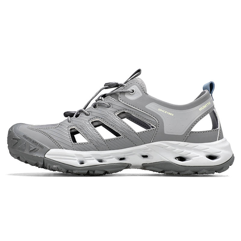 HUMTTO Odor Resistant Quick Dry Impact Resistant River Trekking Shoes Men's Gray