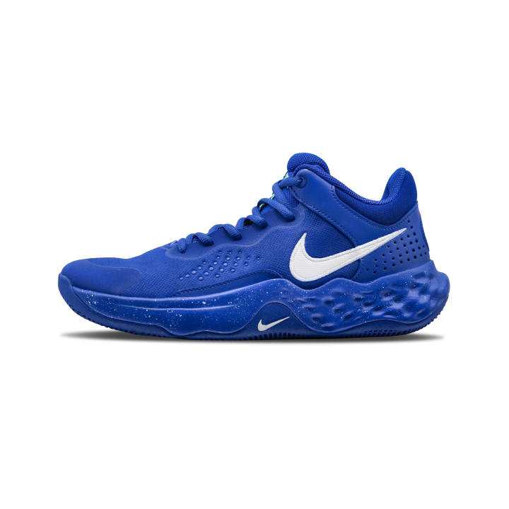 Nike Nike Fly By Mid 3 Night Navigator PRO Scraping Mops Mid top Basketball Shoes Men's White Blue