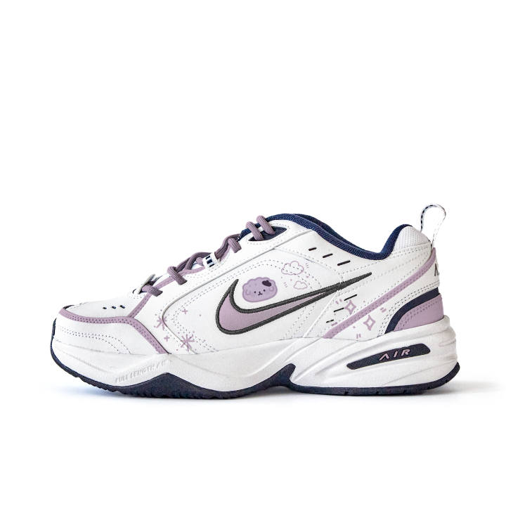 Nike Nike Air Monarch 4 Slip Resistant Abrasion Resistant Low top Chunky Sneakers Unisex White Pink