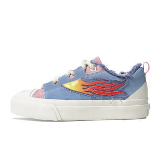 BURNING FLAME Height Increasing Height Increasing Low top Canvas Shoes Unisex Cherry Blossom Pink