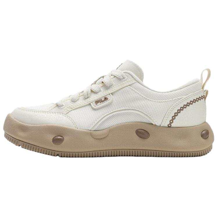 FILA COOKIES Abrasion Resistant Low top Canvas Shoes Women's Beige