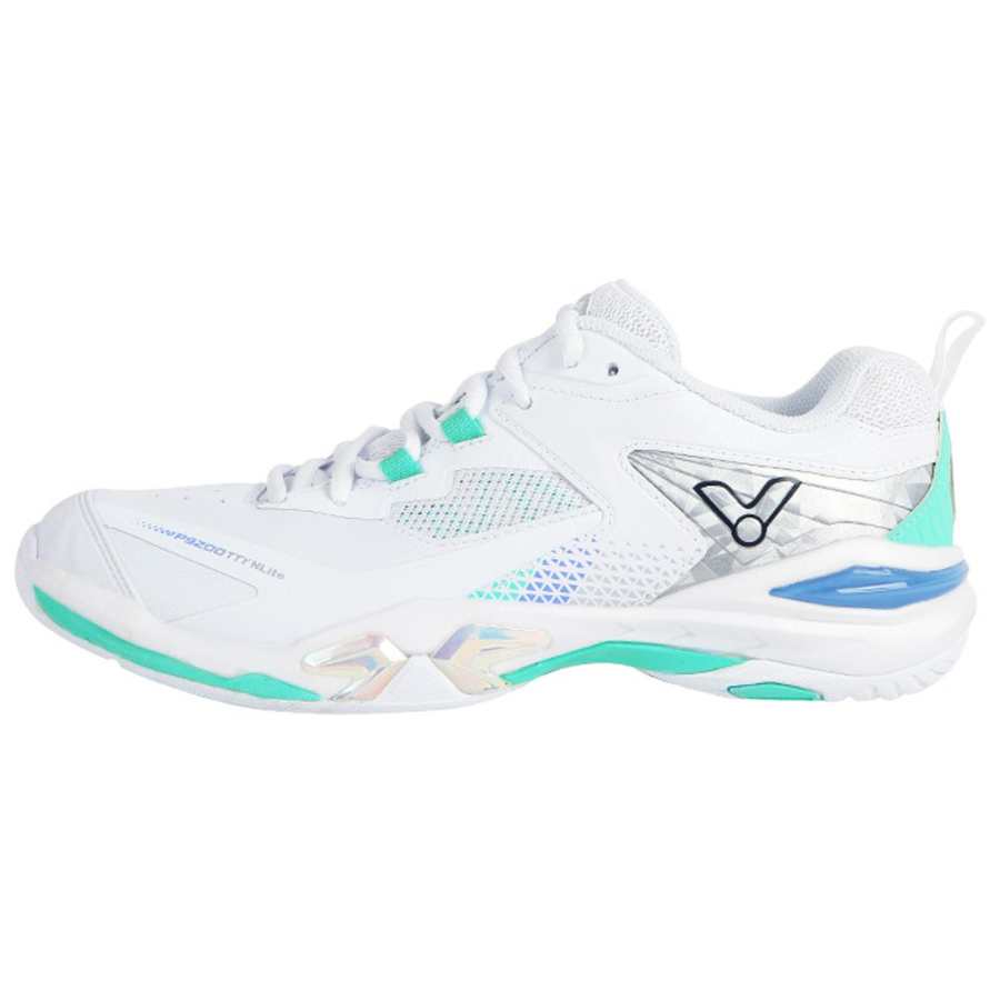 VICTOR 9200TTY PU, Mesh Slip Resistant Abrasion Resistant Low top Badminton Shoes Unisex White Green