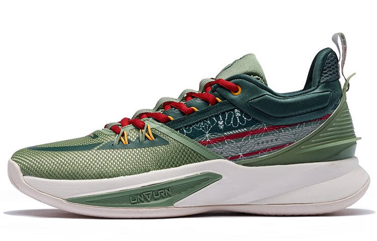 361° Restraint 3 Basketball Shoes Men's Low Top Green/White