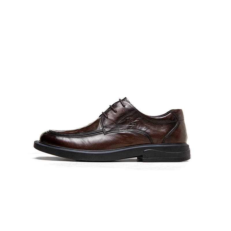 CAMEL Top Grain Cow Leather Dress Shoes Men's