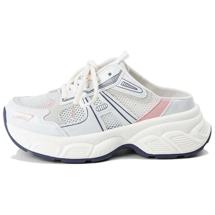 HUANQIU Breathable Height Increasing Low top Chunky Sneakers Women's