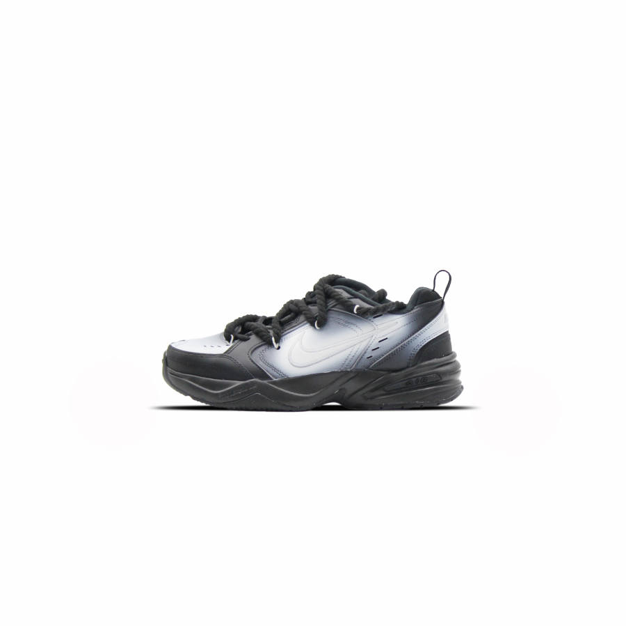Nike Nike Air Monarch 4 Slip Resistant Abrasion Resistant Low top Chunky Sneakers Unisex Black White