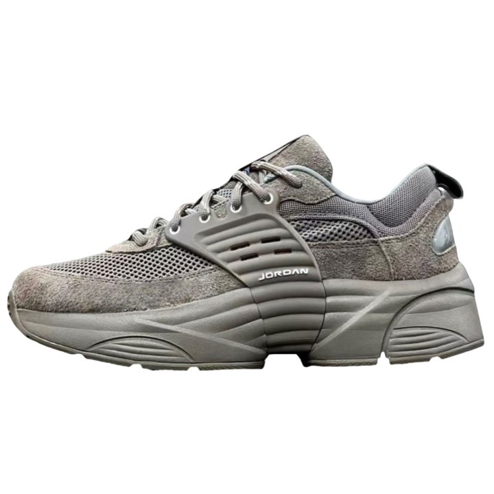 Jordan Jordan Slip Resistant Abrasion Resistant Low top Training Shoes Unisex Gray