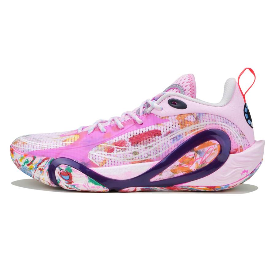 Li-Ning Li Ning DLO1 Low top Full Length BOOM Technology Basketball Shoes Men's Pink