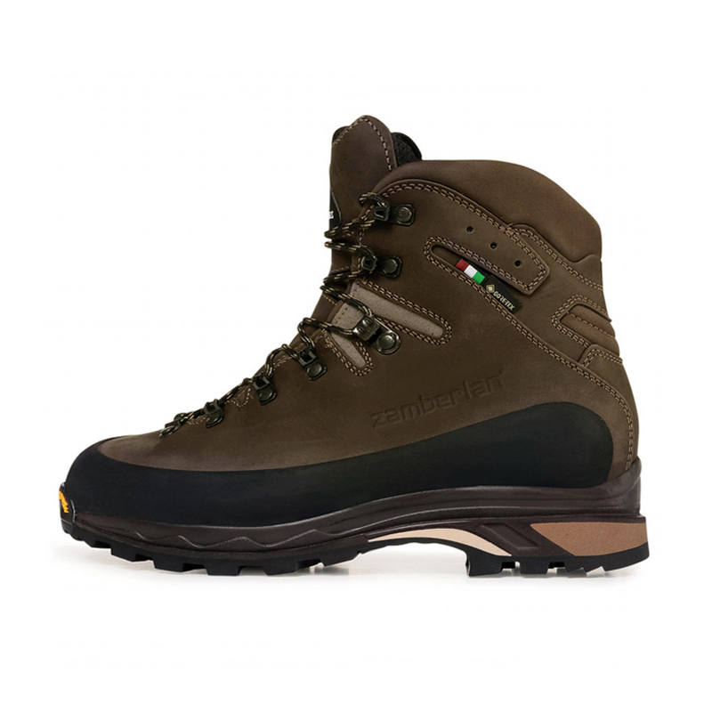 Zamberlan Waterproof And Breathable Coverage Support Mid top Mountaineering Shoes Men's Dark Brown