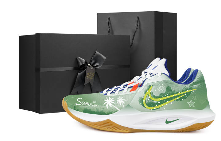 Nike Nike Precision 6 Summer Black Box Fabric Slip Resistant Abrasion Resistant Low top Basketball Shoes Men's Green