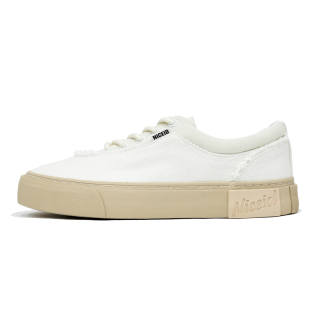 NICEID Lightweight Cushioning Low top Canvas Shoes Unisex Ecru