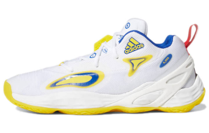 Adidas Adidas Exhibit A Low top Vintage Basketball Shoes Unisex White Yellow