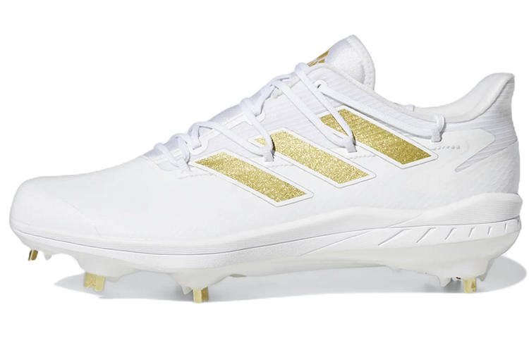 Adidas Adidas Adizero Cleats Athleisure Abrasion Resistant Low top Training Shoes Men's White Gold