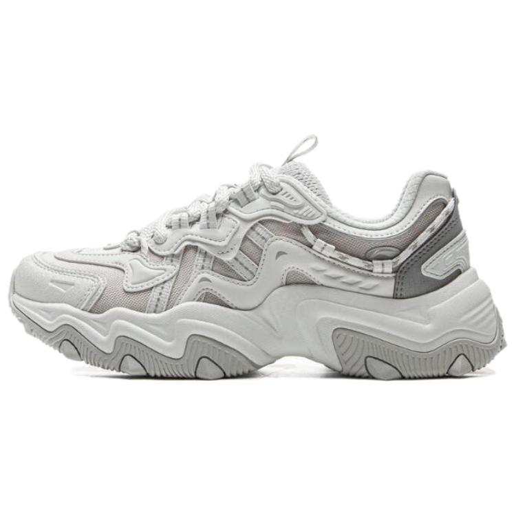 Li-Ning Li Ning Cat Paw Lite 2 Slip Resistant Abrasion Resistant Low top Chunky Sneakers Women's White