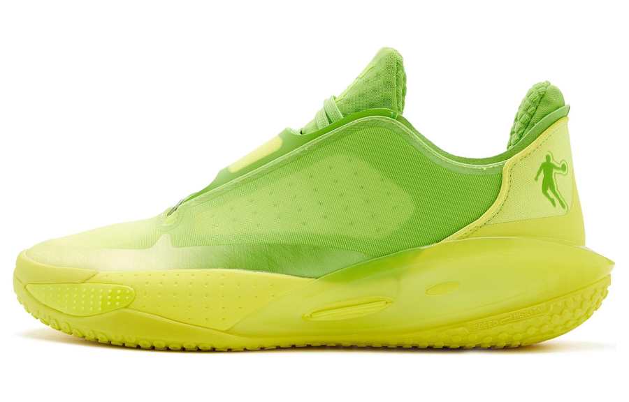 QIAODAN Thorn RISE 1.5 Basketball Shoes Men's Low Top Bright Yellow Neon Green