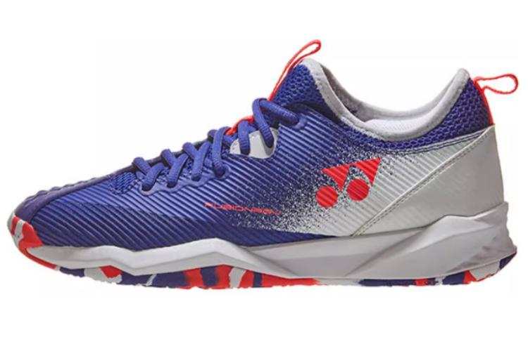 YONEX Power Cushion Cushioning Slip Resistant Breathable Low top Tennis Shoes Unisex White Blue