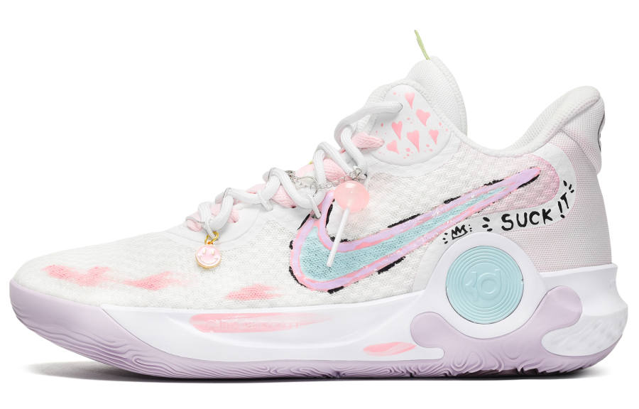 Nike Nike KD Trey 5 IX CUS ID Sweet Battle Textile, Synthetic Leather Slip Resistant Abrasion Resistant