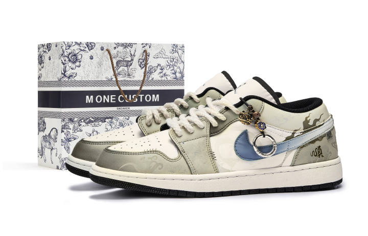 Jordan Jordan Air Jordan 1 MONE Dragon Goes, Serpent Comes Box Slip Resistant Abrasion Resistant Low top